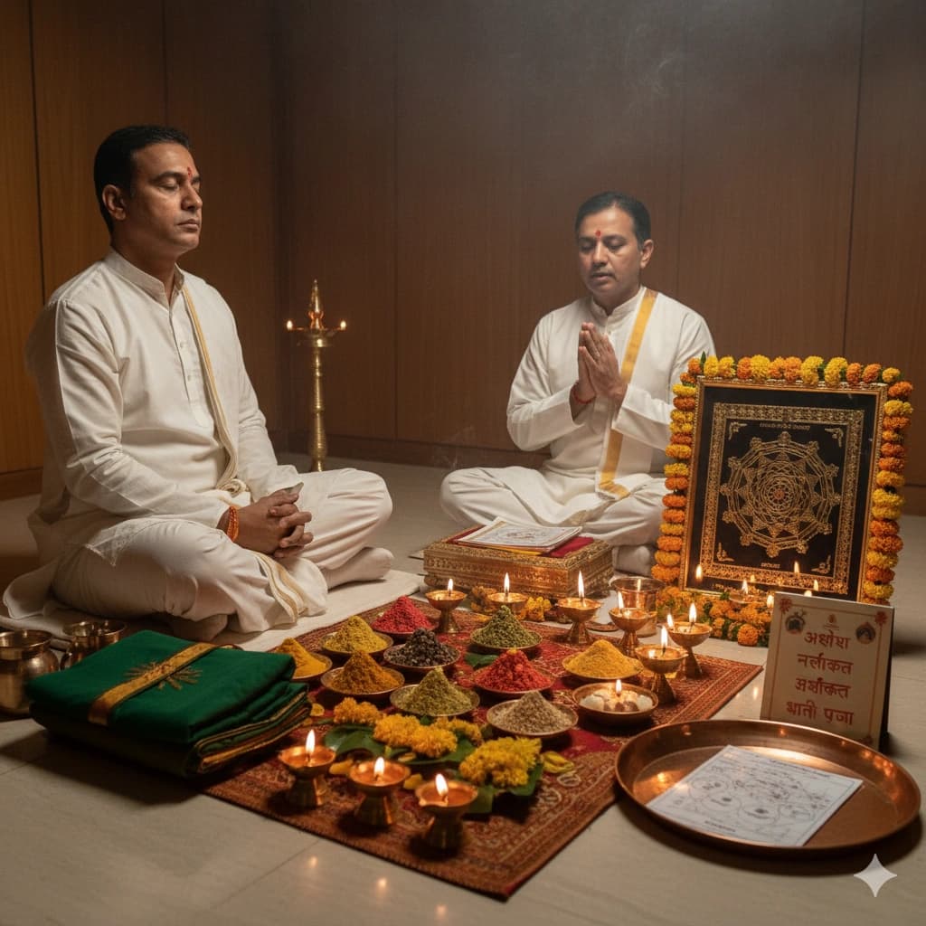 Traditional Hindu pooja service: Nakshatra Shanti Puja performed by experienced pandit in Pune, India