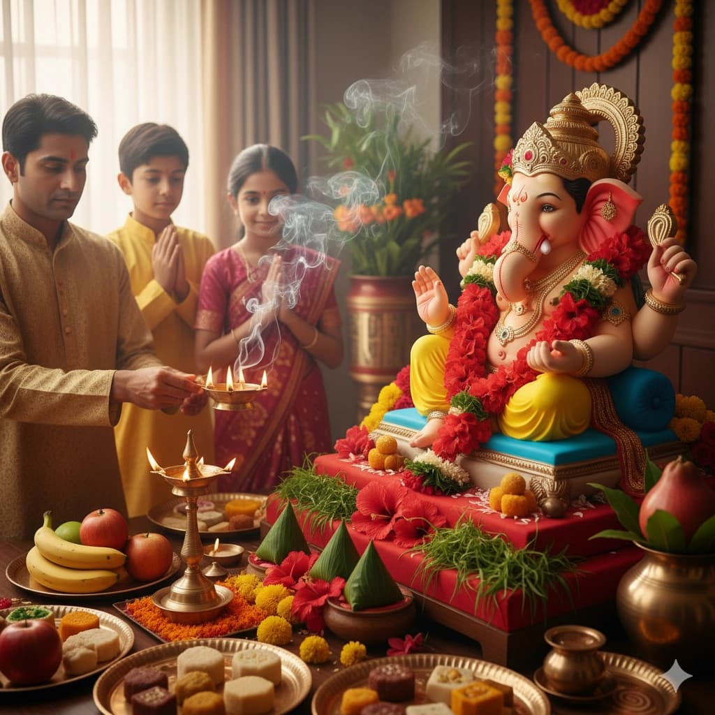 Traditional Hindu pooja service: Ganesh Puja performed by experienced pandit in Pune, India
